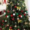 Christmas Pom Pom Garland, Red White and Green Xmas Tree Hanging Ornaments 10 Ft